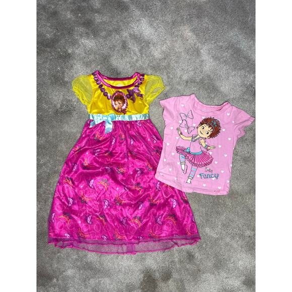 Fancy Nancy 2T Bundle Dress T Shirt Girls Toddler Clothing Pink - Picture 1 of 7